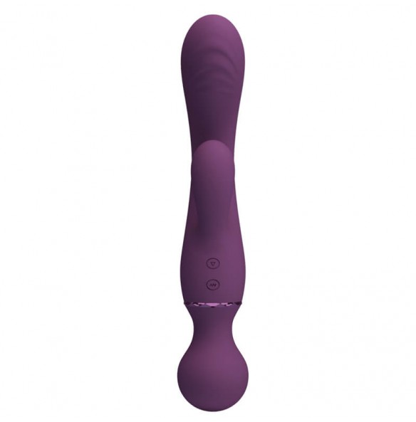 Pretty Love - All Roundet Double Head Vibrator Wand (Chargeable - Purple) Pretty Love - All Roundet Double Head Vibrator Wand (Chargeable - Purple)